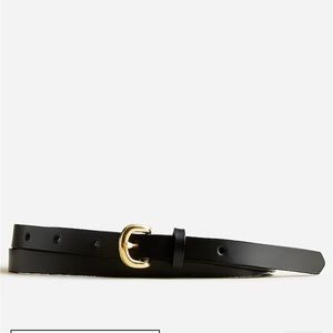 NWT J Crew women’s belt black genuine leather size medium